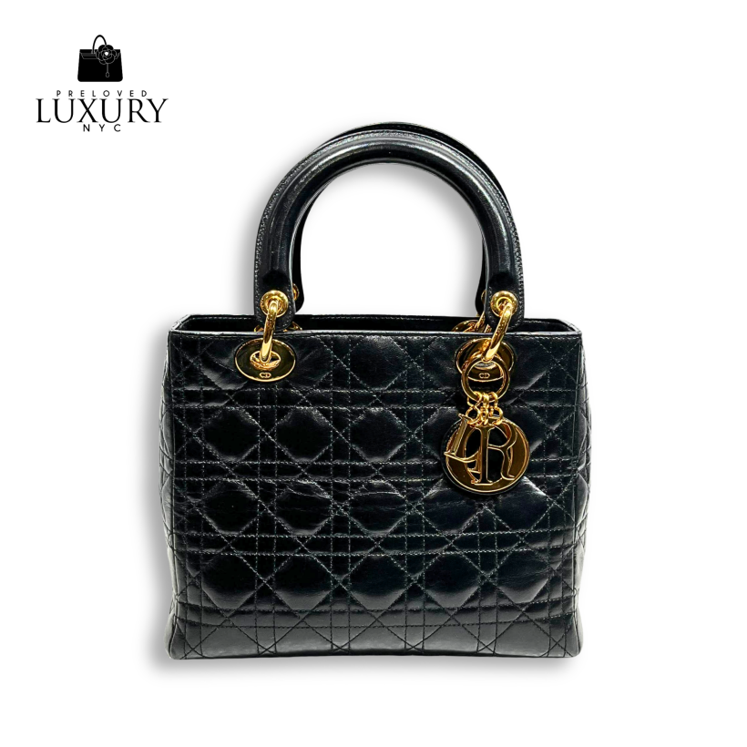 CHRISTIAN DIOR Lady Dior Cannage Medium Handbag