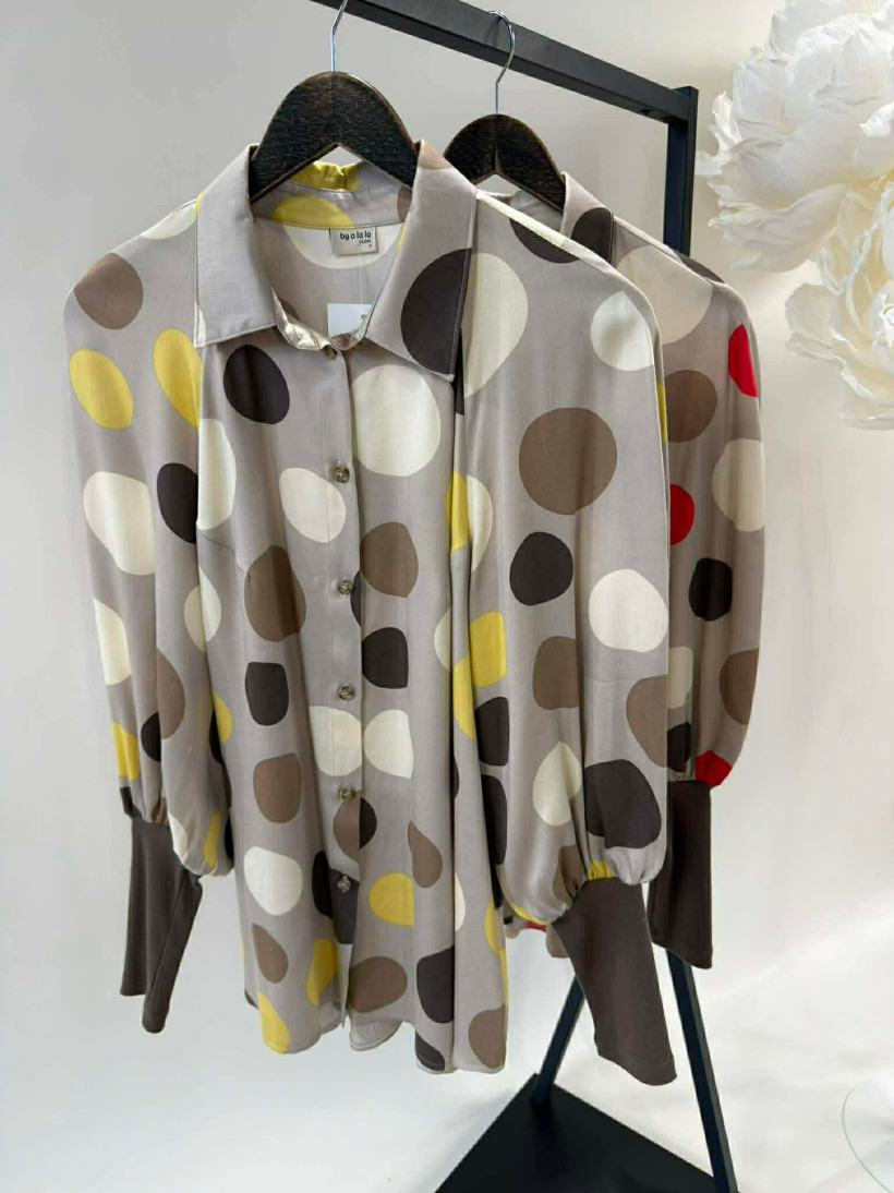 By o la la..! koszula w grochy