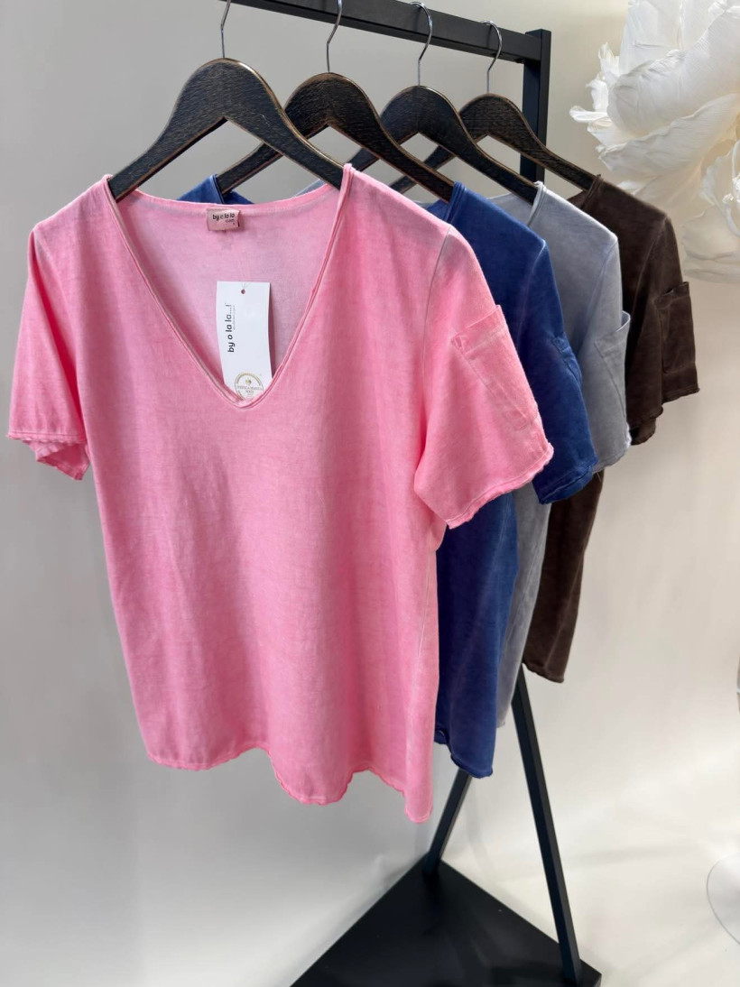 By o la la..! dekatyzowany t-shirt w szpic