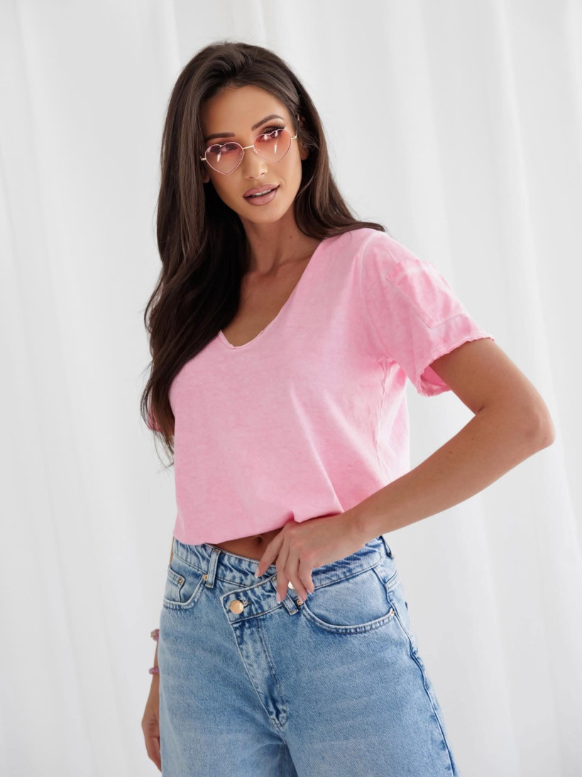 By o la la..! dekatyzowany t-shirt w szpic