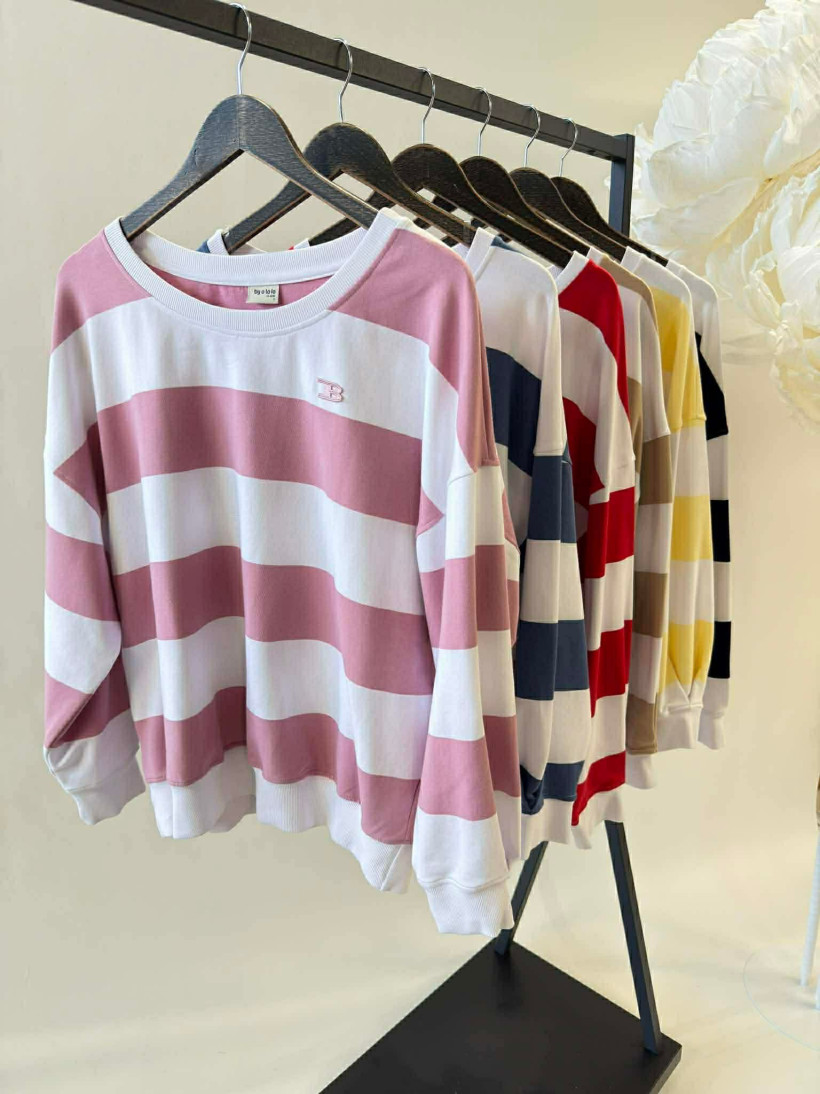 By o la la..! bluza w szerokie pasy