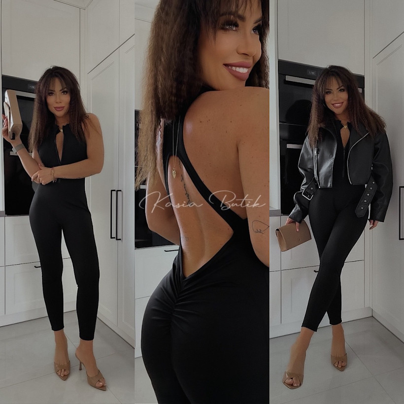 Kombinezon ZIP Black Girl Czarny