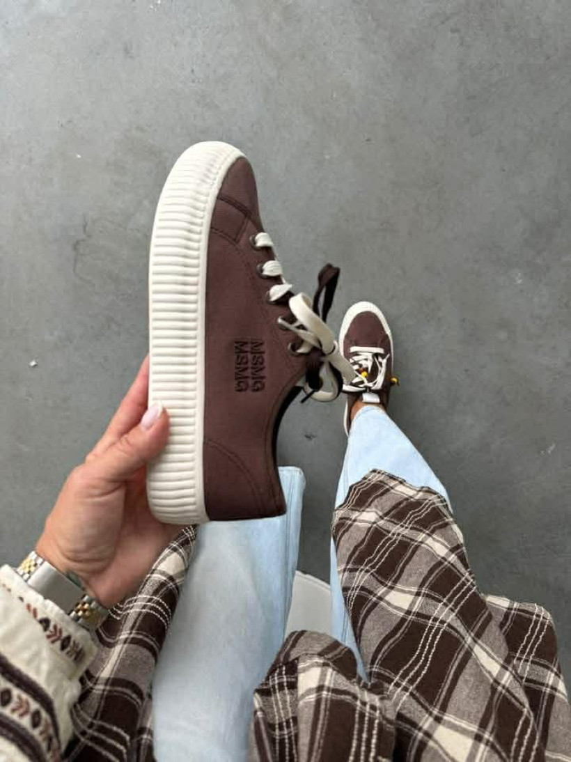 Trampki QY890 podeszwa guma napis