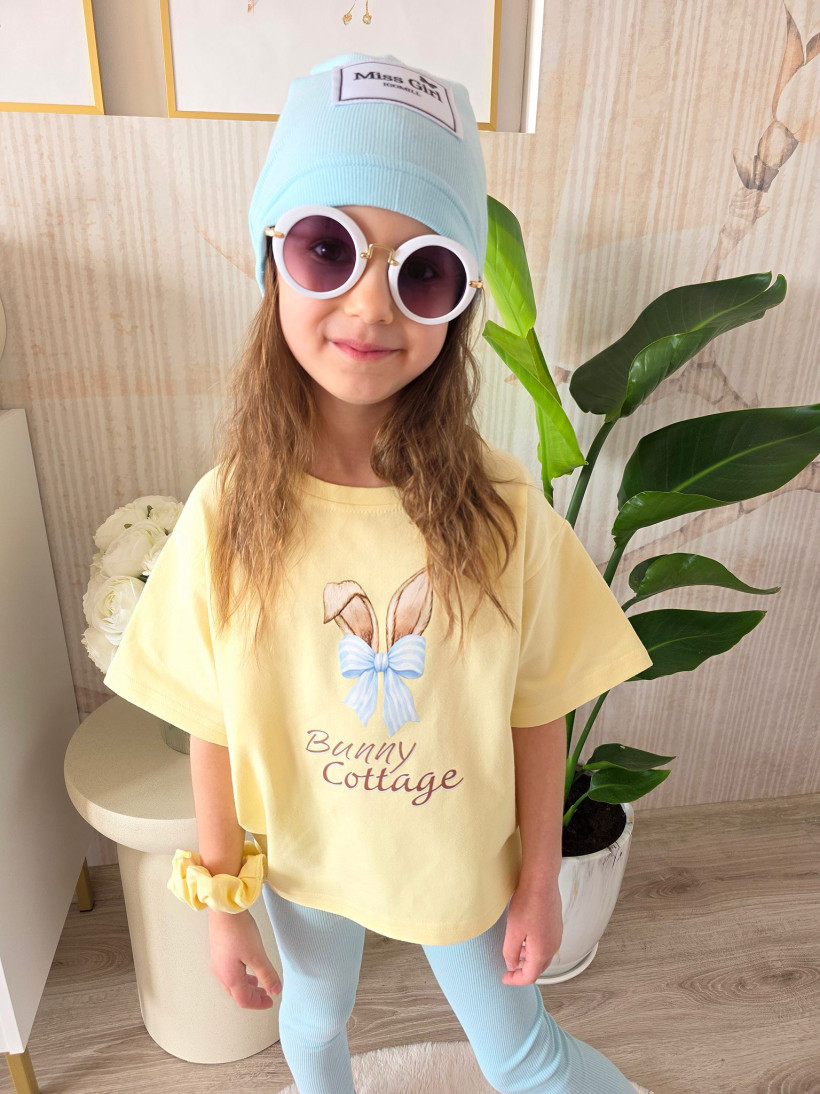 BLUZKA KRÓTKI RĘKAW  BANAN COTTAGE BUNNY IGOMILL