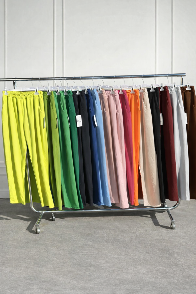 Spodnie eleganckie elastyczne z grubszej żorżety Plus Size