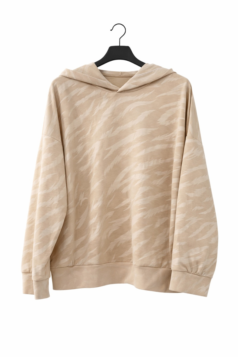 Bluza beżowa w mazy 