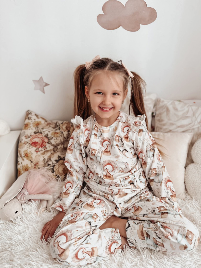 PIŻAMA BOHO ZWIERZĘTA KLAWO