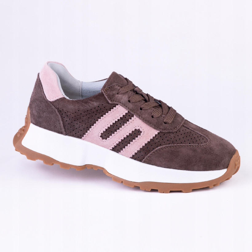 Sportowe damskie sneakersy GOODIN GD-LX1194 skóra ażurek