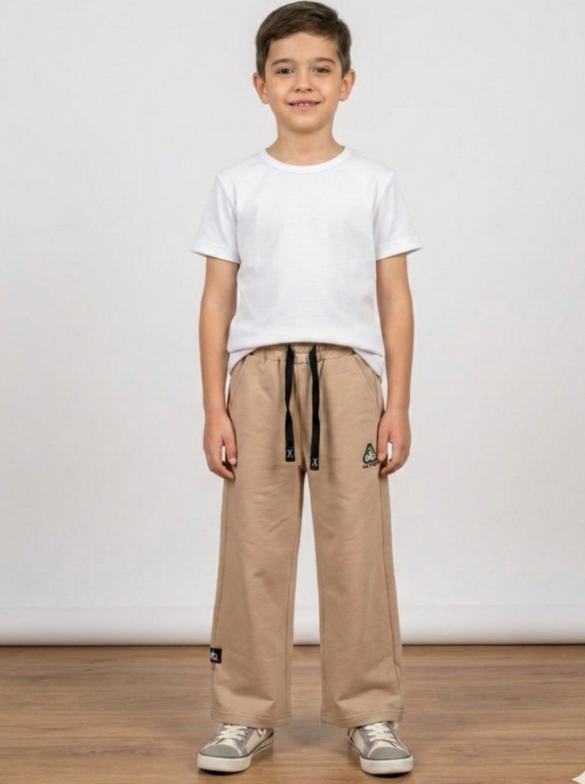 Spodnie Dresowe Szeroka Nogawka