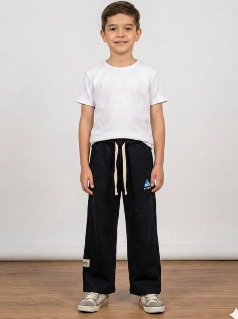 Spodnie Dresowe Szeroka Nogawka