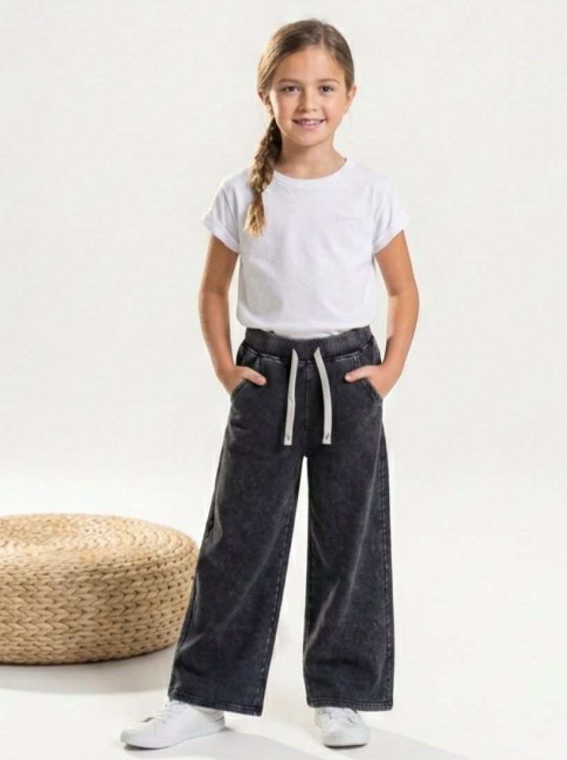 Spodnie szerokie nogawki czarne