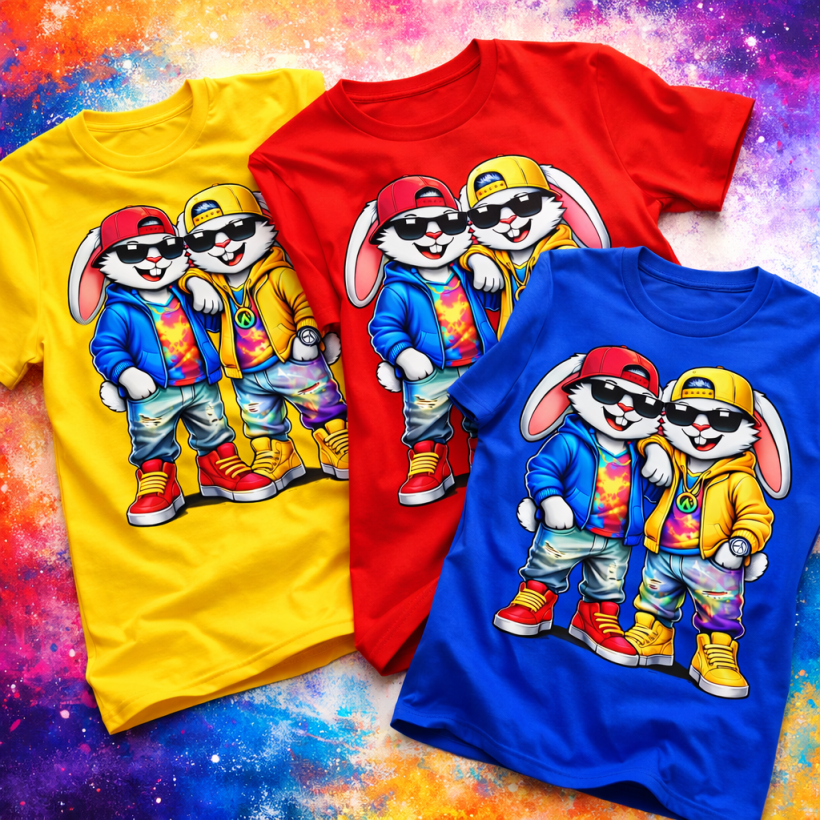 ZA T-shirt CHABER -  dwa zające ziomale