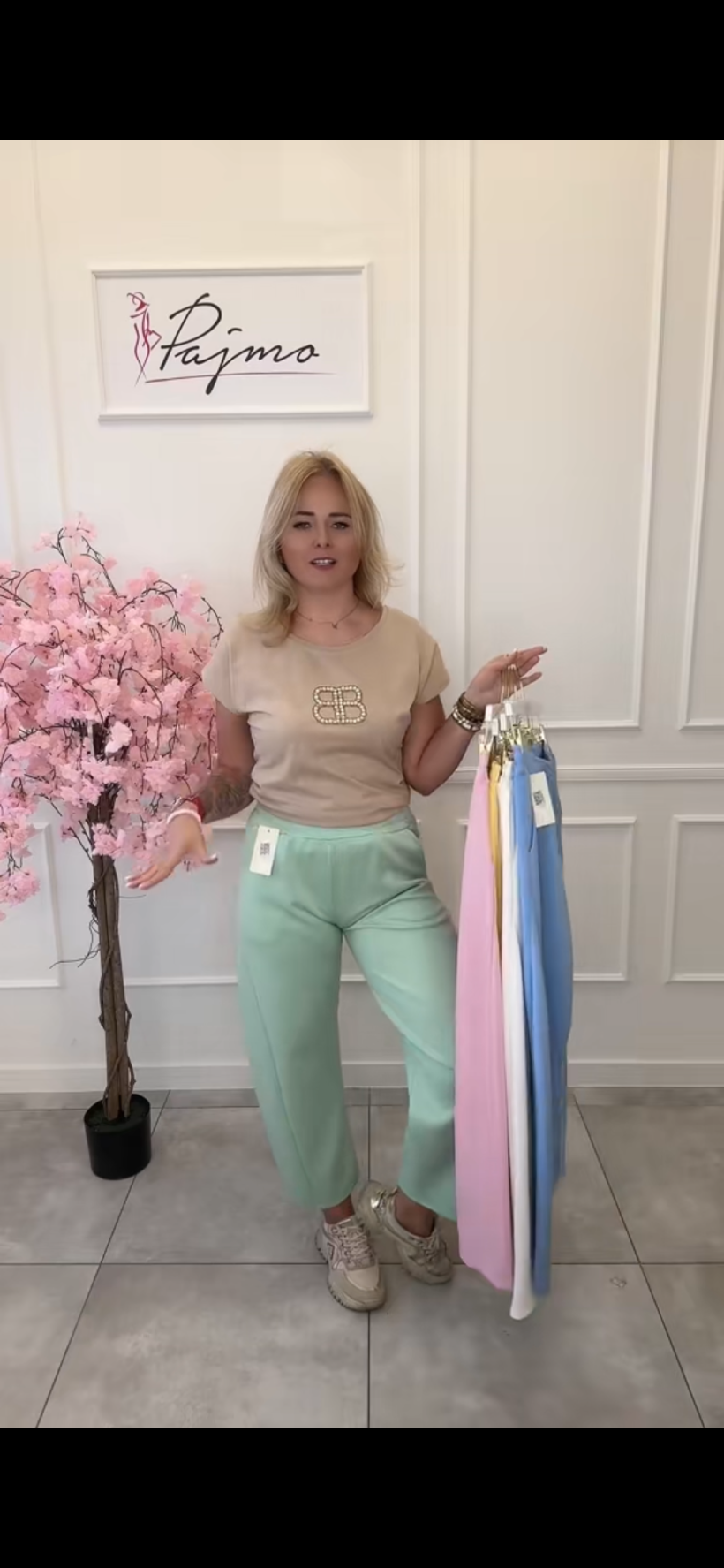 Spodnie dresowe szerokie 14477