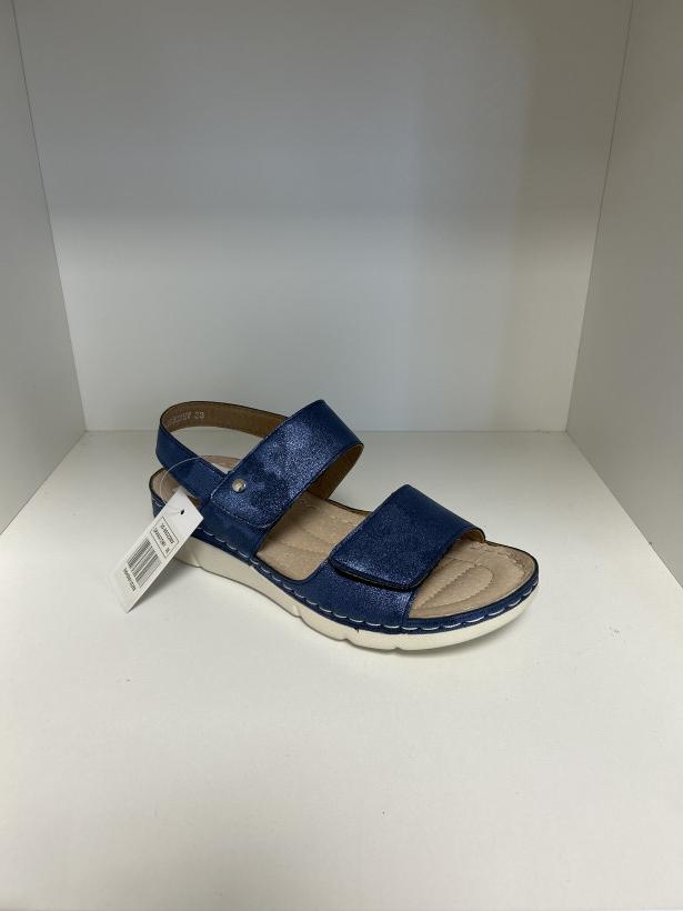 MORSKI Sandał Potocki granatowy na rzep 25-90322NV