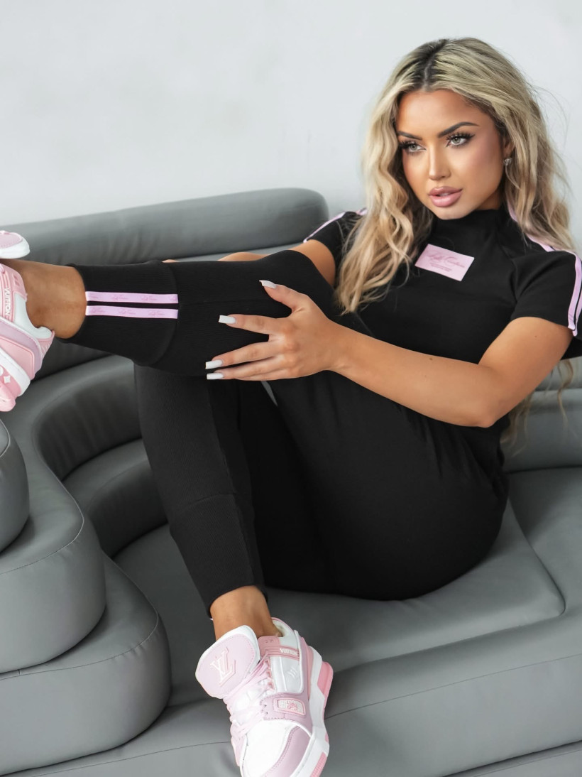 Komplet Laki  Lampas - czarny 