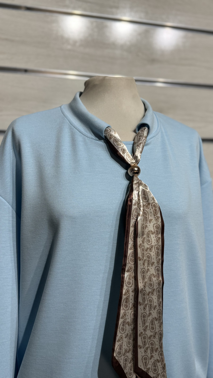 SWEAT LAÇO EMBUTIDO NA GOLA