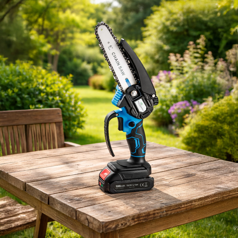 Mała pilarka łańcuchowa piła do drewna gałęzi akumulatorowa ogrodowa mini