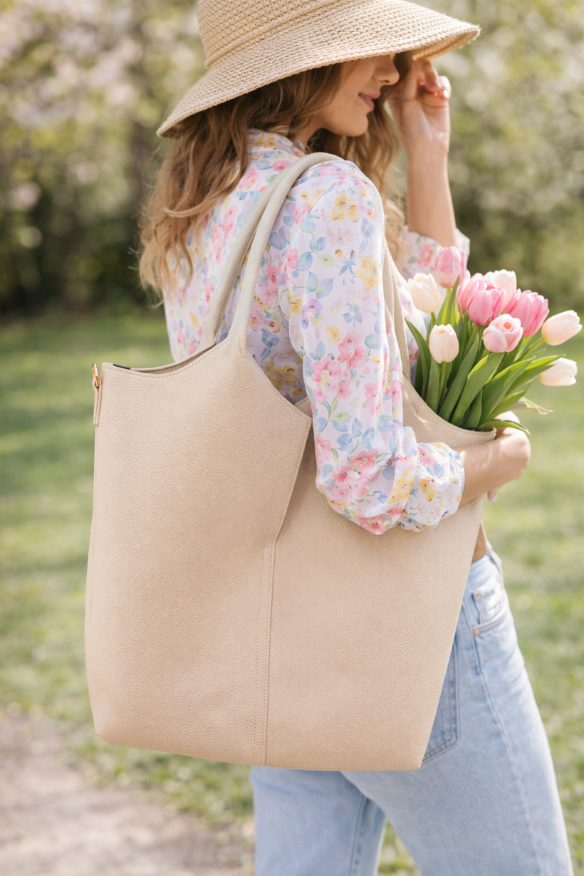 TOREBKA SHOPERKA SKÓRA NATURALNA 