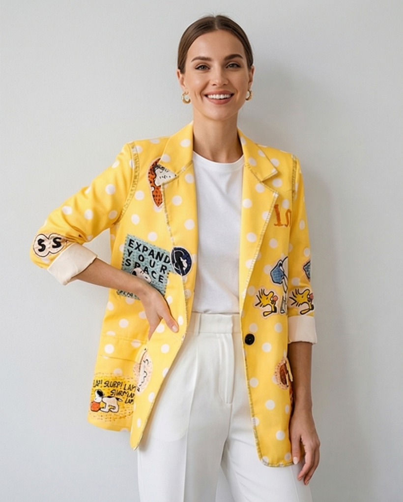 Marynarka snoopy  żółta 