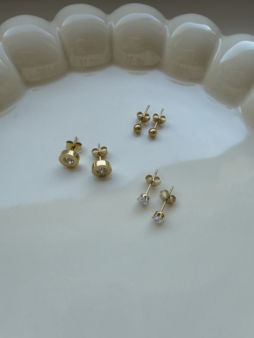 H* Kolczyki 3p. ZEGAR