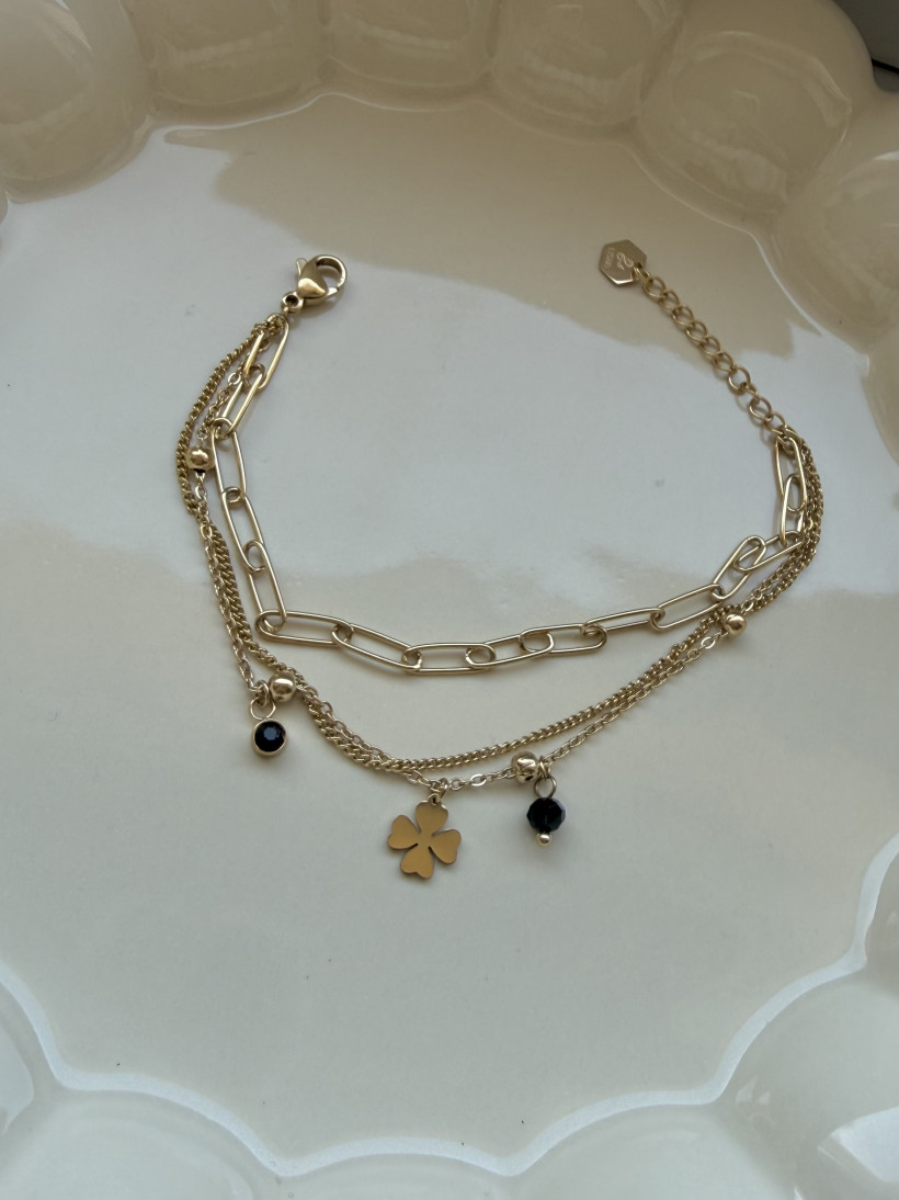 H* Bransoletka GRACE koniczynka