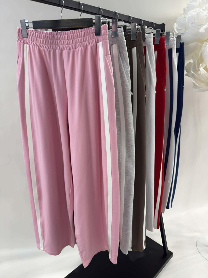 By o la la..! spodnie dresowe z lampasami