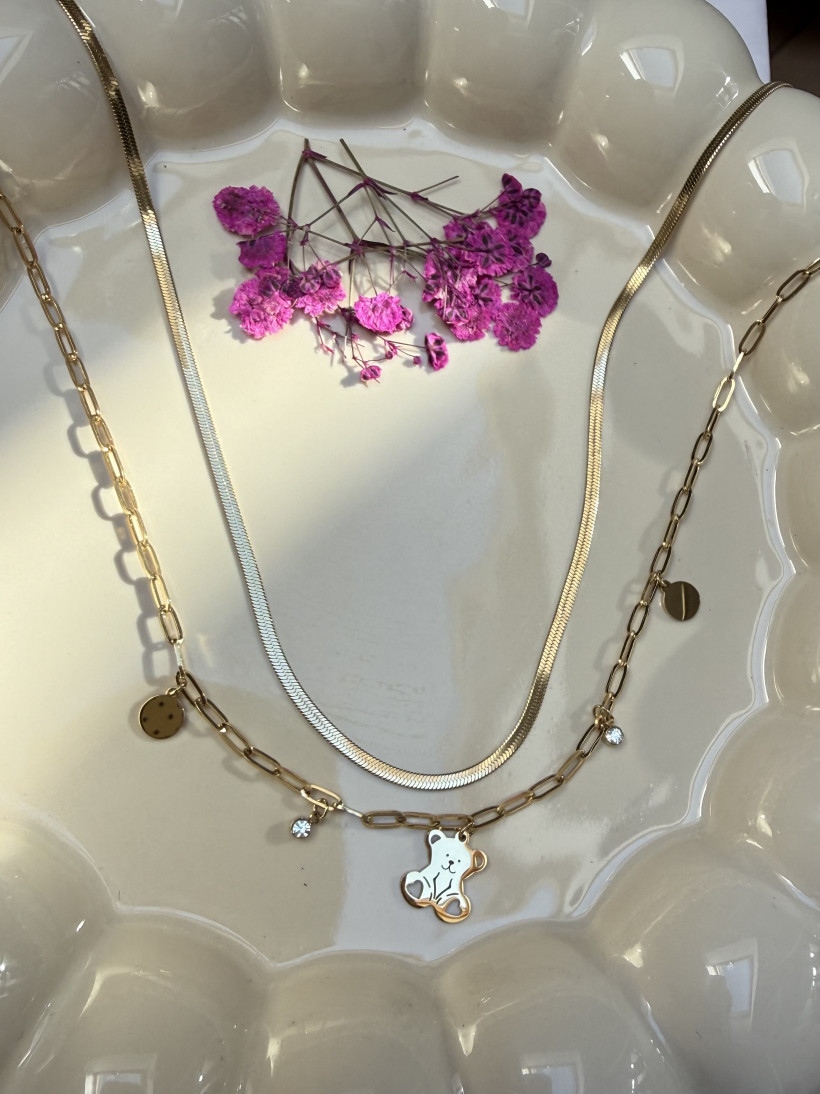 H* Naszyjnik żmijka TEDDY