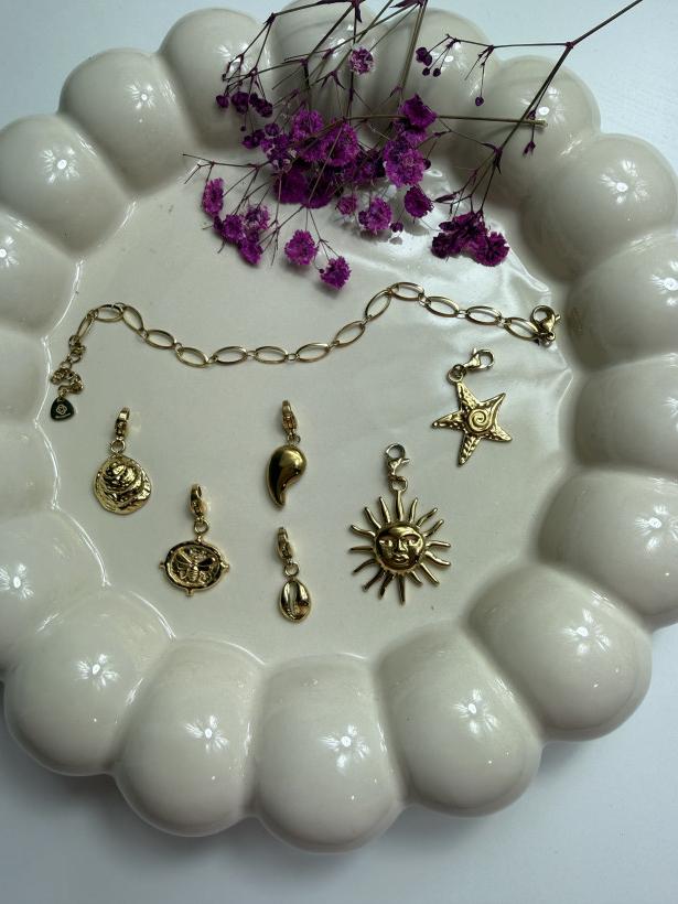 H* Bransoletka ZESTAW CHARMS