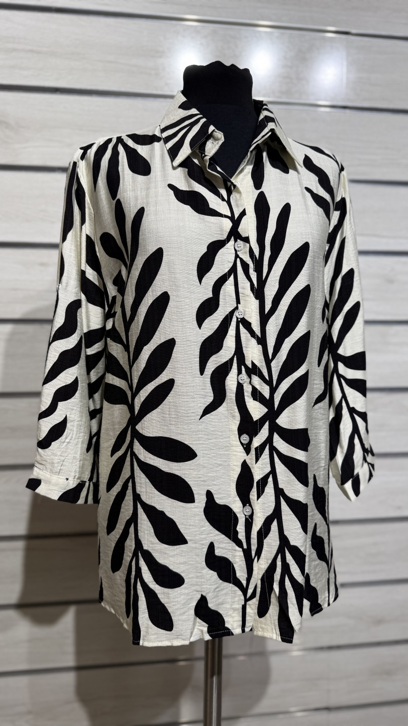 CAMISEIRO ESTAMPA FOLHAGENS