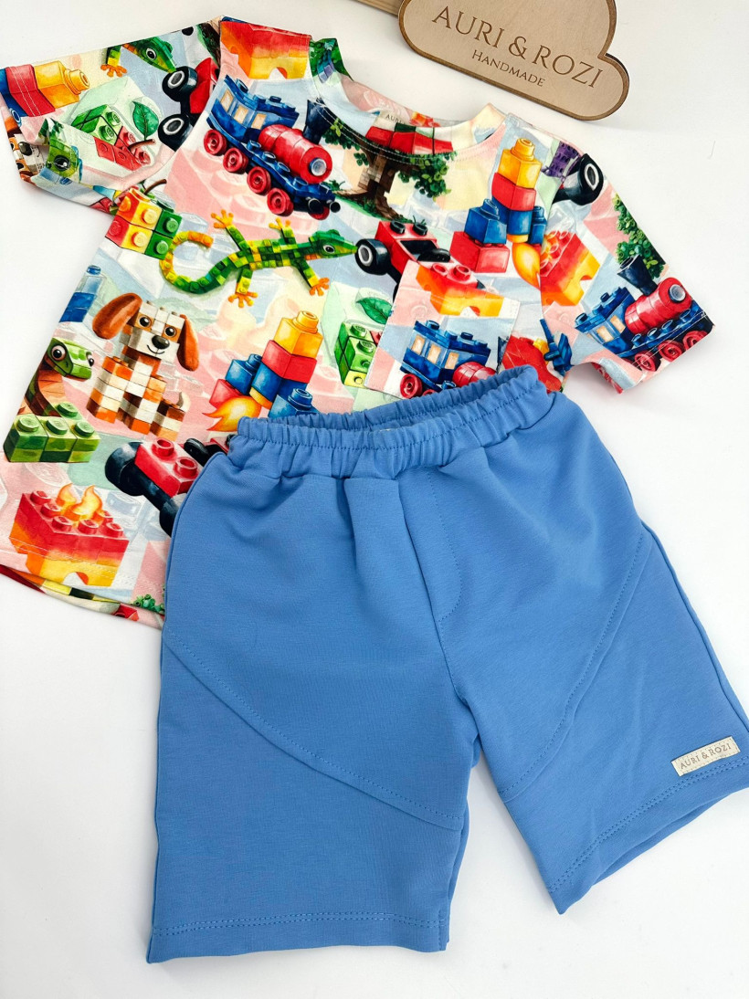 SZORTY NIEBIESKIE AURI&ROZI