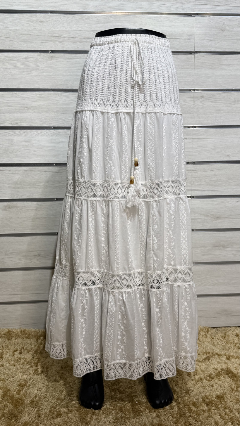 SAIA RENDADA ESTILO BOHO