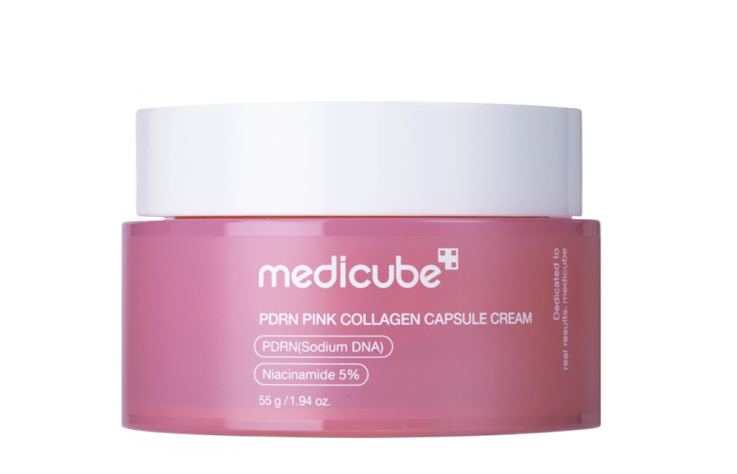 MEDICUBE PDRN Pink Collagen Capsule Cream 55g - Kolagenowy Krem Kapsułkowy
