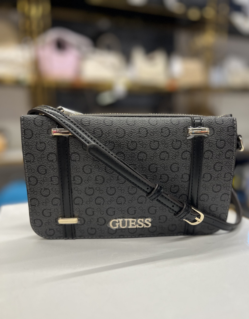 Torebka Guess logowana grafitowa