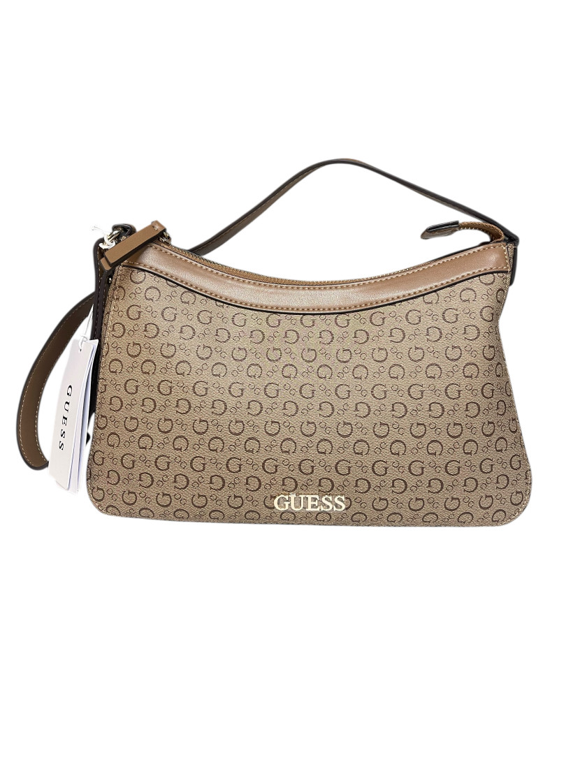 Torebka Guess HWBETLP5180 logowana brązowa