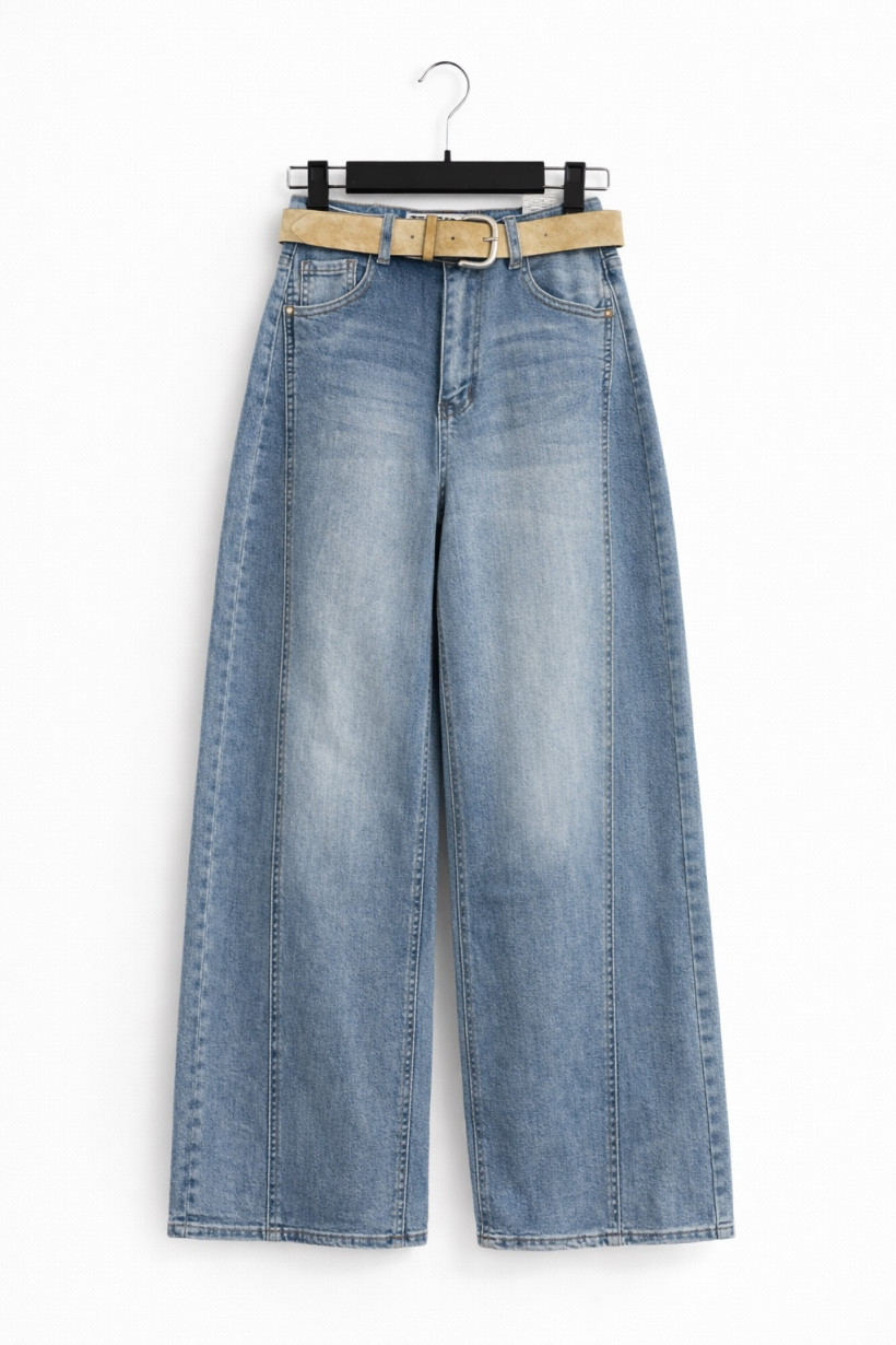 Jeansy M. SARA damskie szerokie nogawki L