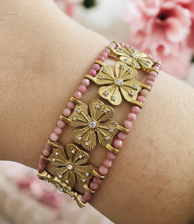 Bracelet rhodonite 