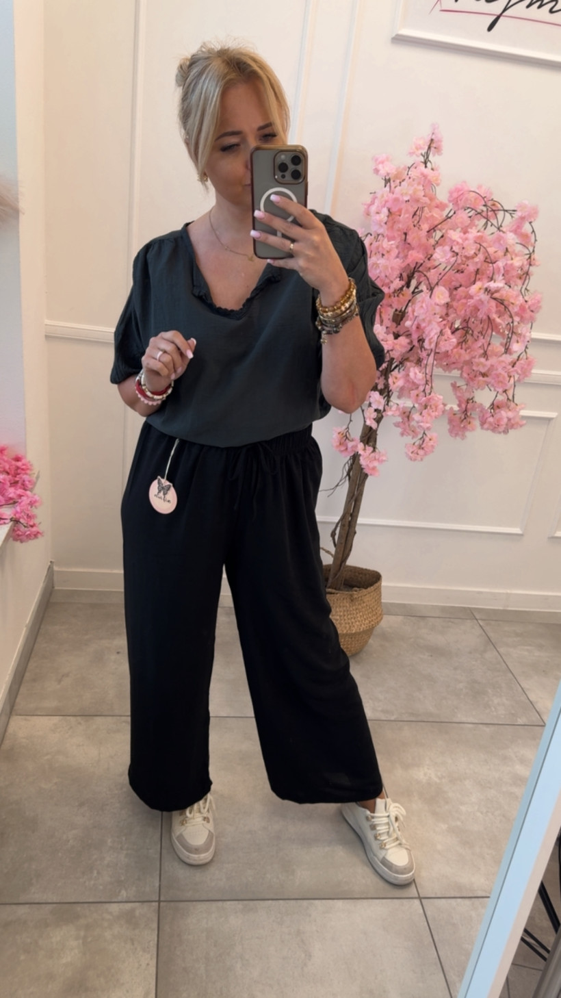 Spodnie szerokie troczki 14500