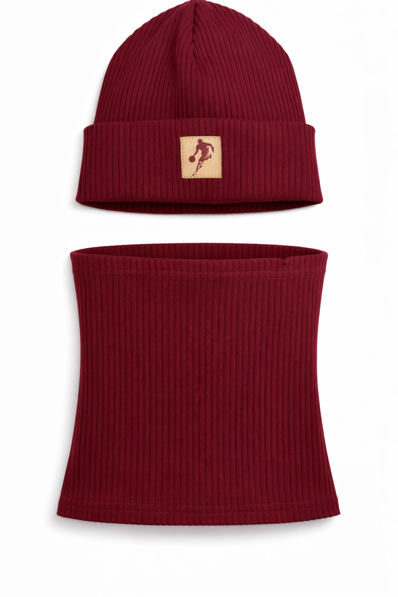 Czapka Naszywka PIŁKARZ + KOMIN -BORDO