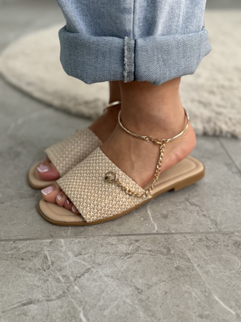 OBUWIE 8867 KLAPKI BOHO JEWELRY