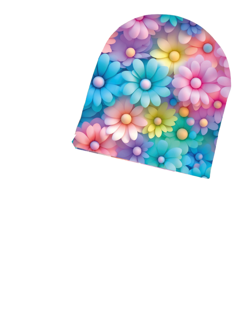 Czapka full print Kwiaty 