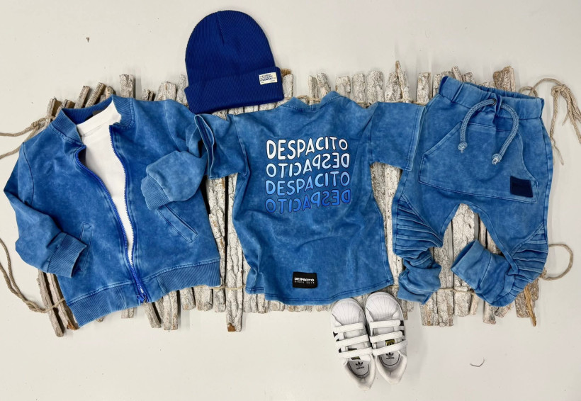 BLUZA BOMBERKA DEKATYZOWANA NIEBIESKA  DESPACITO 