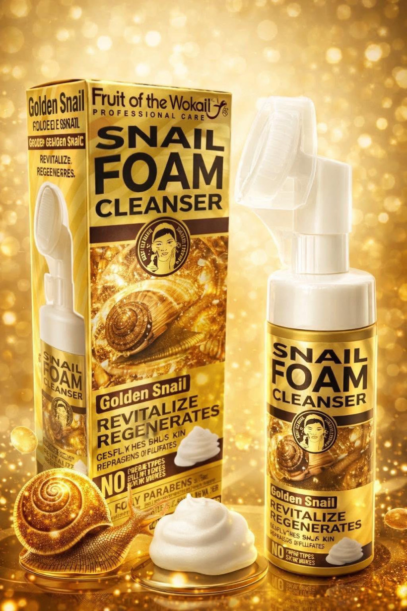 Pianka do mycia twarzy Golden Snail