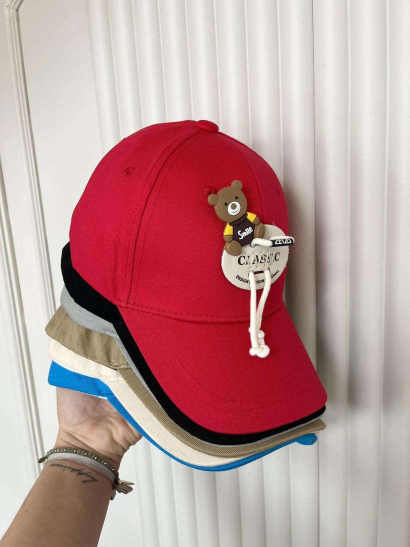 CZAPKA Z DASZKIEM MIŚ  (OBWÓD GŁOWY 52-54) BUNNY KIDS