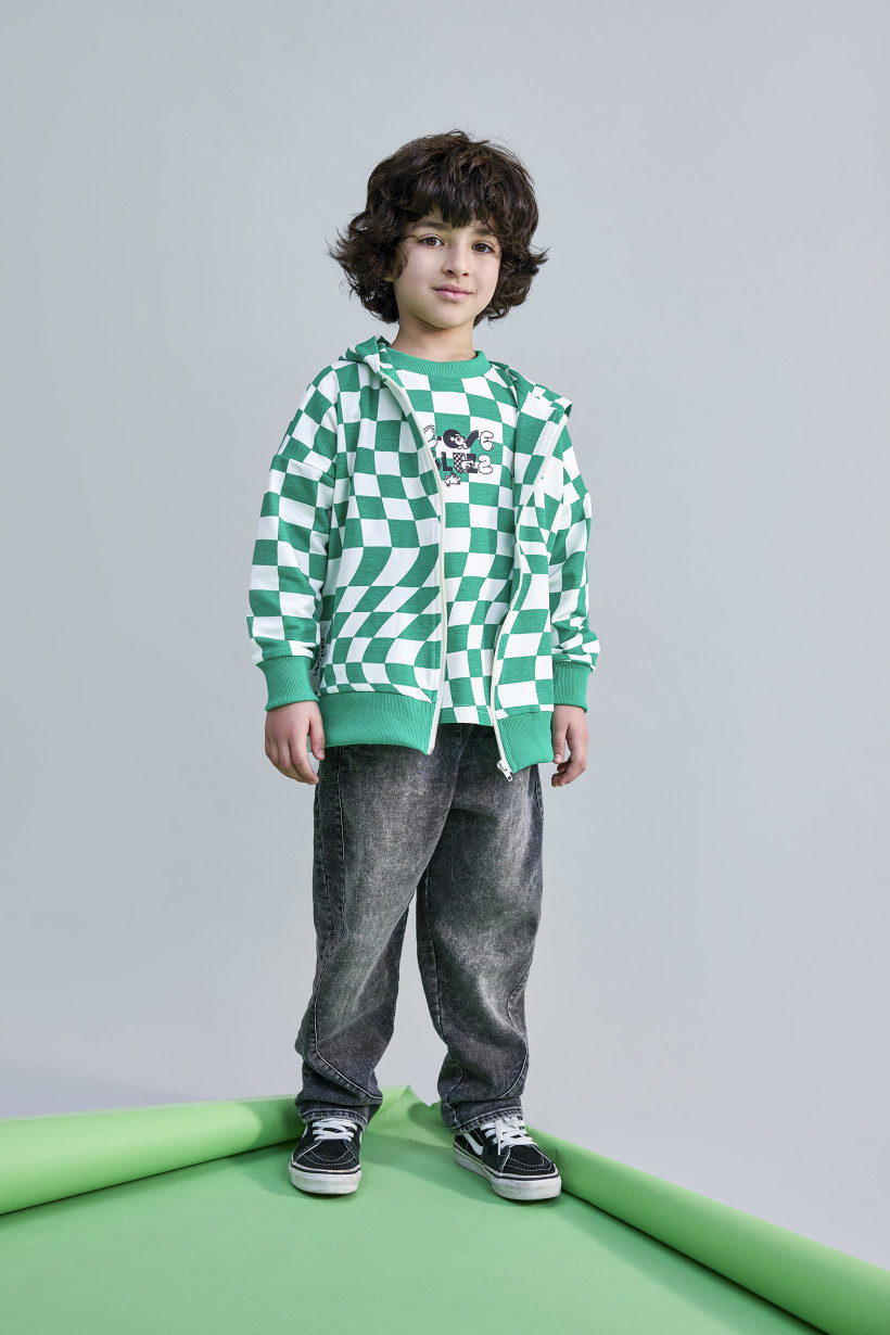 SPODNIE JEANS GRAFIT LOOSE BLUZZ 