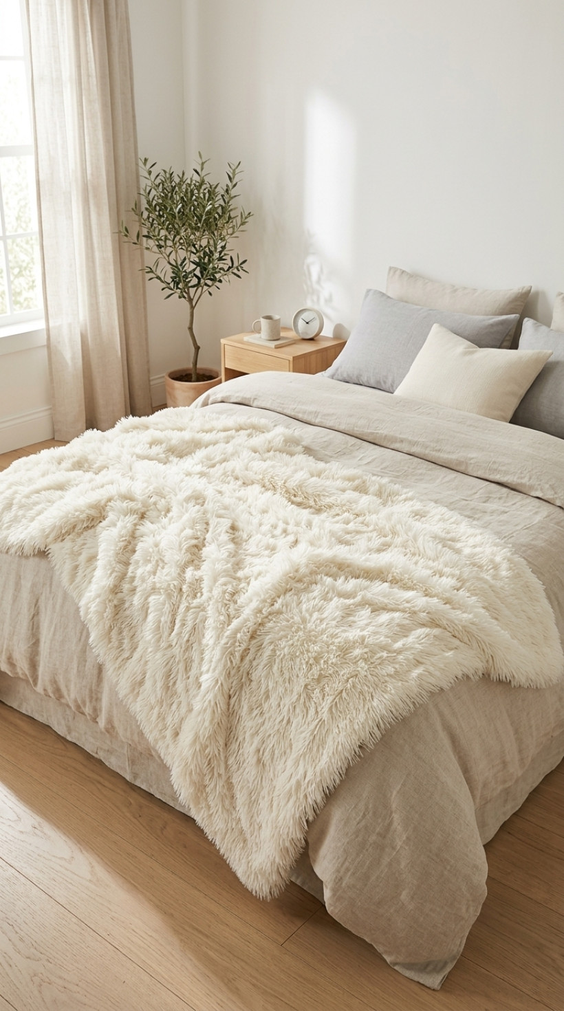 Narzuta włochacz 220x240 - kokos