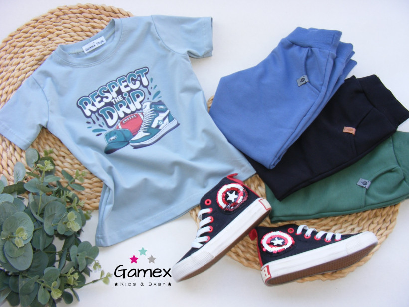 T-SHIRT MIĘTOWY TRAMPEK GAMEX