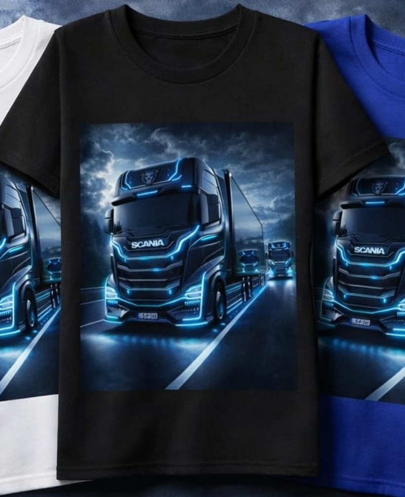 ZA T-shirt CZARNY - SCANIA ekran