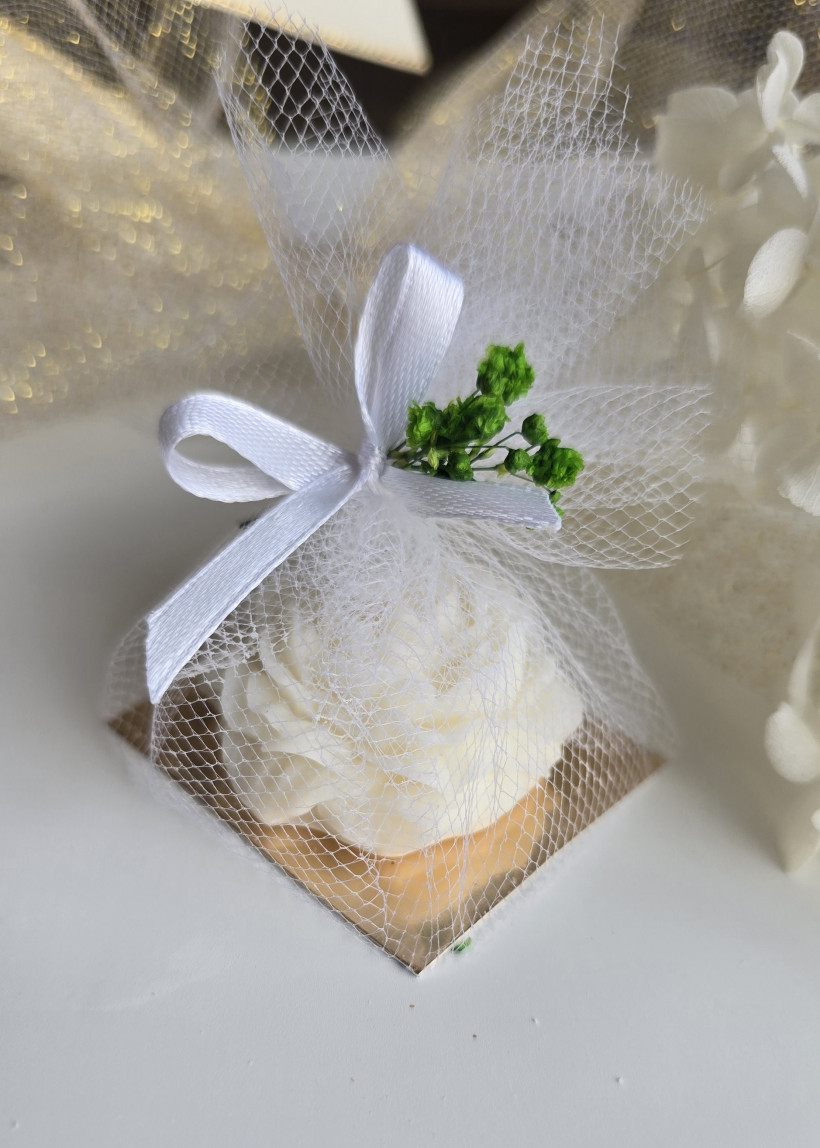 Podziękowanie mała piwonia Świeca sojowa 