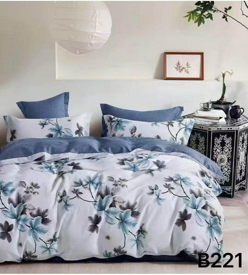 Komplet pościeli B321 niebieskie gałązki