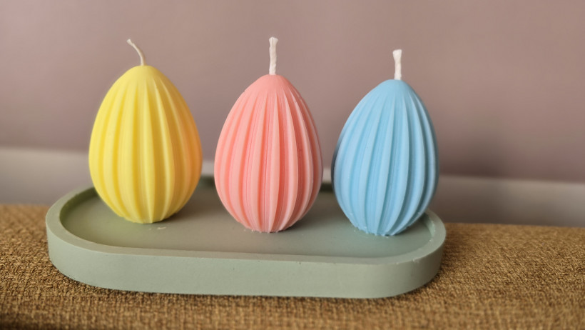 Jajo świeca sojowa wzór